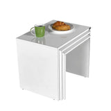 Set 3 Masute Cafea Zigon SHP-103-PP-1 Home Collection®, 55x47x40 cm - Alb | SKU: SHP-103-PP-1, SHP-103-YY-1, SHP-103-UU-1, SHP-103-HH-1, SHP-103-OO-1, SHP-103-TT-1, SHP-103-KK-1, SHP-103-FF-1