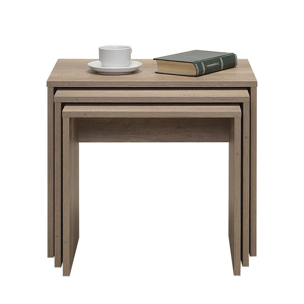 Set 3 Masute Cafea Zigon SHP-103-PP-1 Home Collection®, 55x47x40 cm - Natur | SKU: SHP-103-TT-1