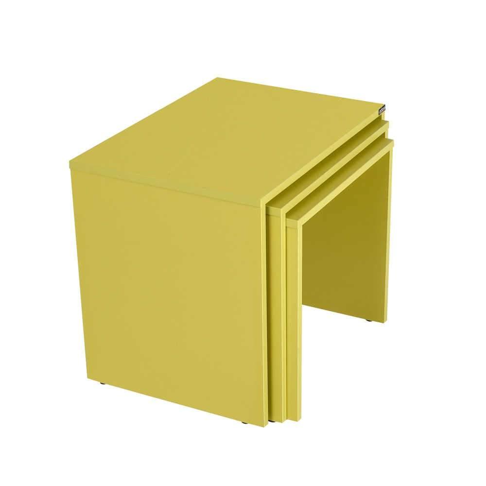 Set 3 Masute Cafea Zigon SHP-103-PP-1 Home Collection®, 55x47x40 cm - Verde | SKU: SHP-103-YY-1