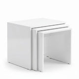 Set 3 Masute Cafea Zigon SHP-103-PP-1 Home Collection®, 55x47x40 cm - Alb | SKU: SHP-103-PP-1, SHP-103-YY-1, SHP-103-UU-1, SHP-103-HH-1, SHP-103-OO-1, SHP-103-TT-1, SHP-103-KK-1, SHP-103-FF-1