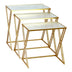 Set 3 masute de cafea Pitche, Auriu, 80x37x123 cm