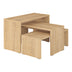 Set 3 masute Kantar, Natural, 65x30x39 cm