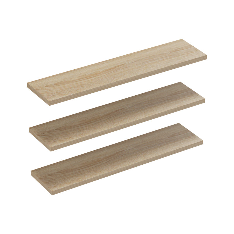 Set 3 rafturi de perete Divar, Diverse culori, 60x14 cm - Stejar