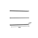 Set 3 rafturi de perete Edna, Melamina, 60x14 cm - Alb