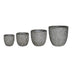Set 4 ghivece Oniella, stil antic, ceramică, variate, gri, 45x45x44 cm