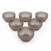 Set 6 boluri, Fumuriu, 10 x 10 x 5 cm, 250 ml