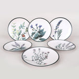 Set 6 Farfurii Cosanzeana, Ceramica, Alb, 25 cm