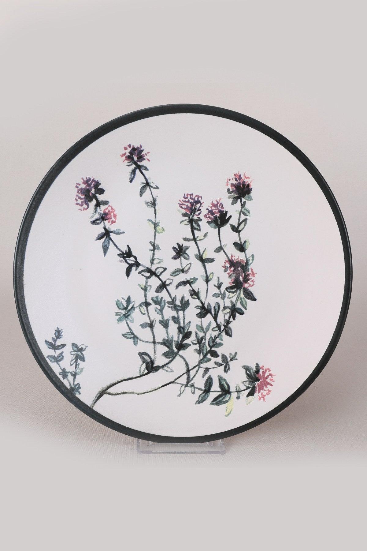 Set 6 Farfurii Cosanzeana, Ceramica, Alb, 25 cm