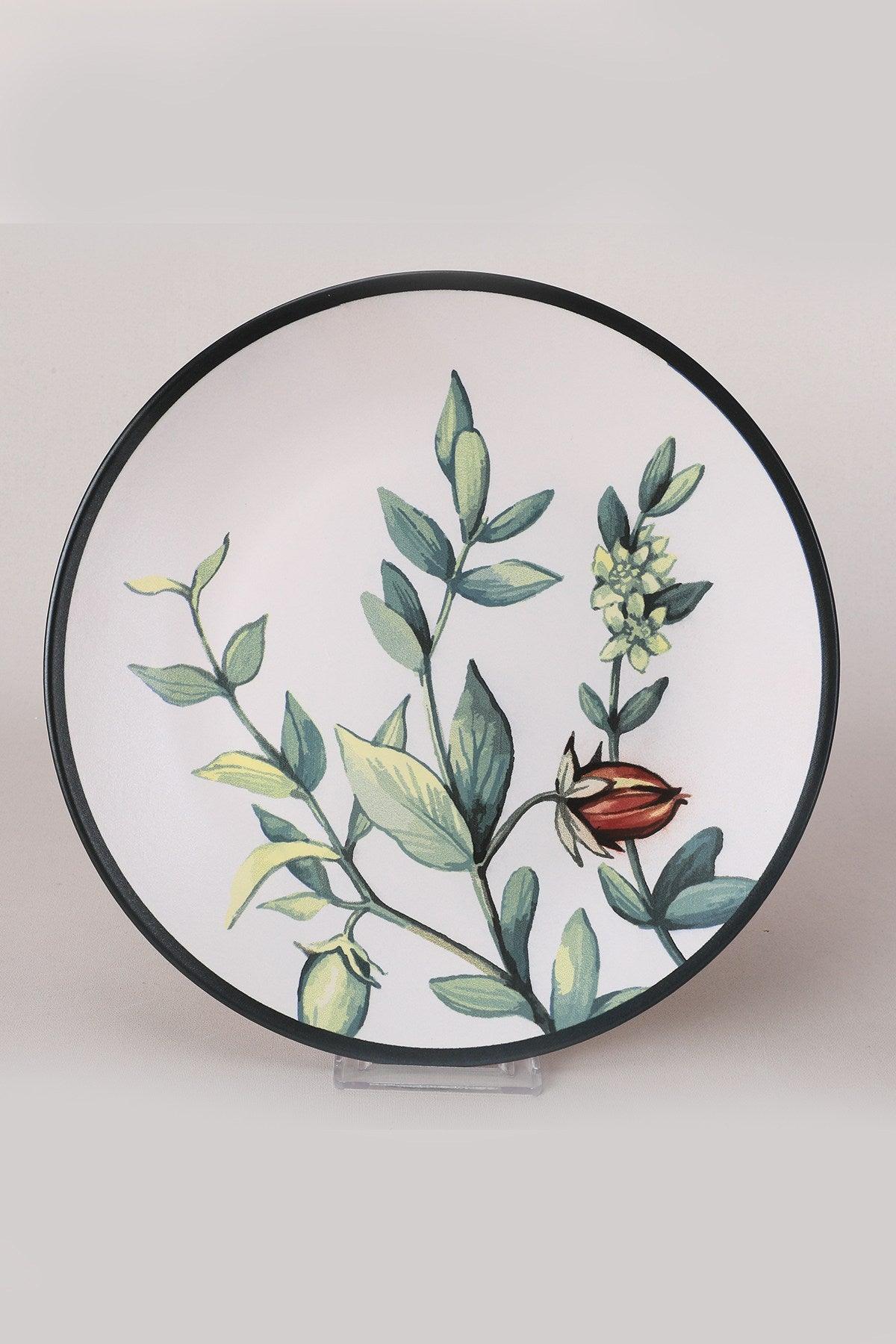 Set 6 Farfurii Cosanzeana, Ceramica, Alb, 25 cm