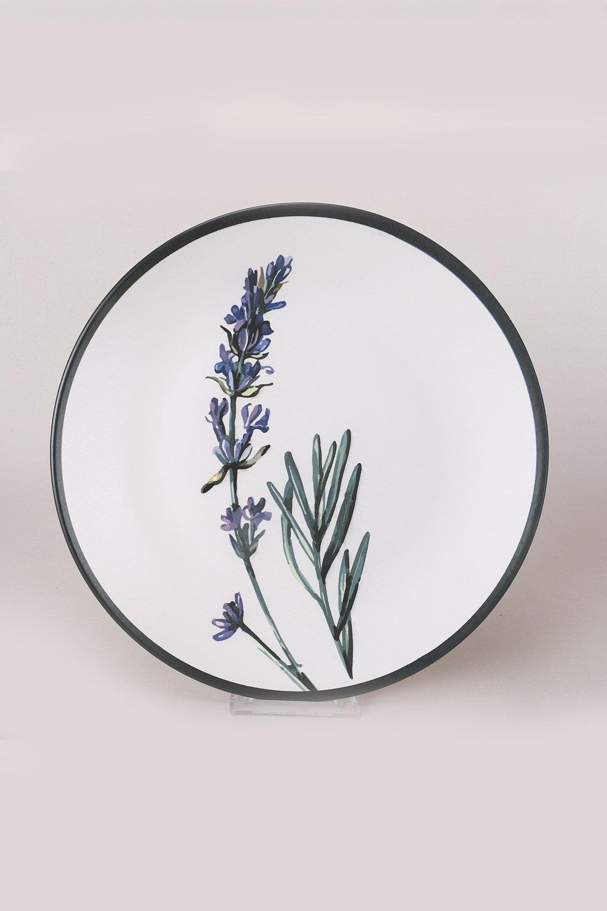 Set 6 Farfurii Cosanzeana, Ceramica, Alb, 25 cm