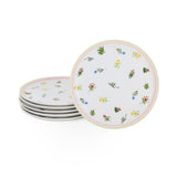Set 6 Farfurii Holiday Ceramica, Alb, 25 cm