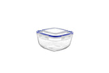 Set cutie de depozitare, Transparent, Multicolor, 17.3x17.3x9.8 cm