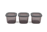 Set cutie de depozitare, Gri, 10x10x10 cm