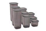 Set cutie de depozitare, Gri, 10x25x10 cm