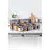 Recipiente Depozitare Set cutie de depozitare, Gri, 12 x 28 x 17 cm