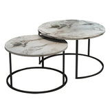 Set de 2 masute de cafea Solme, 60x60x40 cm - Set de 2 masute de cafea Solme, 60x60x40 cm - 321-000079