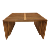 Set de 2 mese de gradina stivuibile Tinnie Boho, Natural, 86x80x46 cm