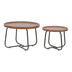 Set 2 mese de cafea Crismory, MDF si metal, 70x70x47 cm - 029-000243