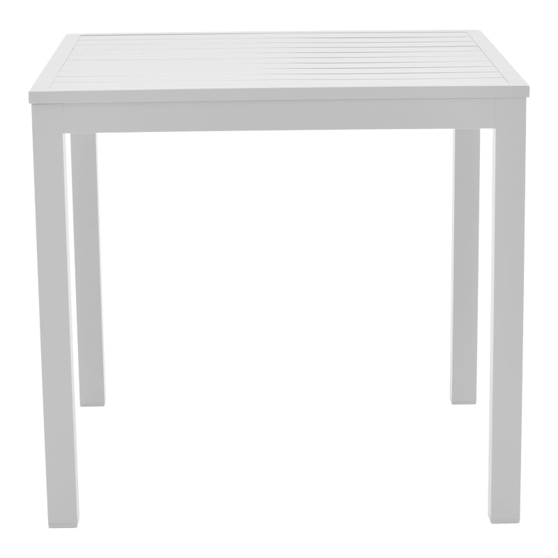 Set de 3 buc masa si scaune de gradina Kliton-Raven aluminiu, alb, 80x80x74 cm, foto produs 7