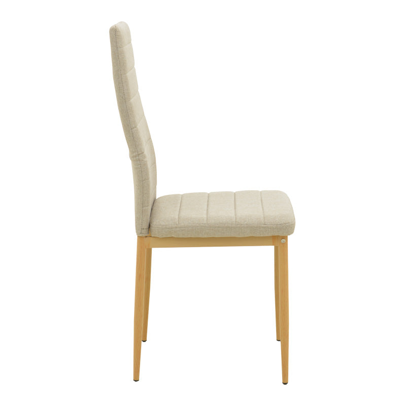 Set de 5 Piese Masă de sufragerie Rotunda cu Functie Balou-Parker/metal, Diametru 100cm x Înaltime 73cm, Alb-Bej, 100x100x73 cm