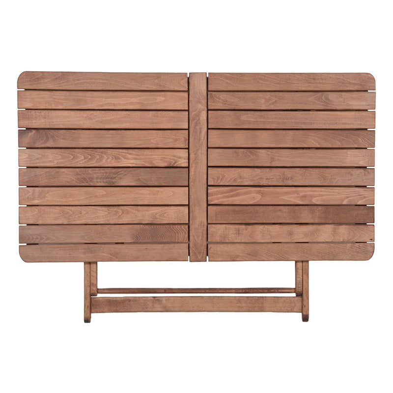 Set de cina Retto 5 piese din lemn de fag masiv, nuc-inchis Gri-inchis, 120x75x71 cm - Gri inchis