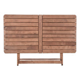 Set de cina Retto 5 piese din lemn de fag masiv, nuc-inchis Gri-inchis, 120x75x71 cm - Gri inchis