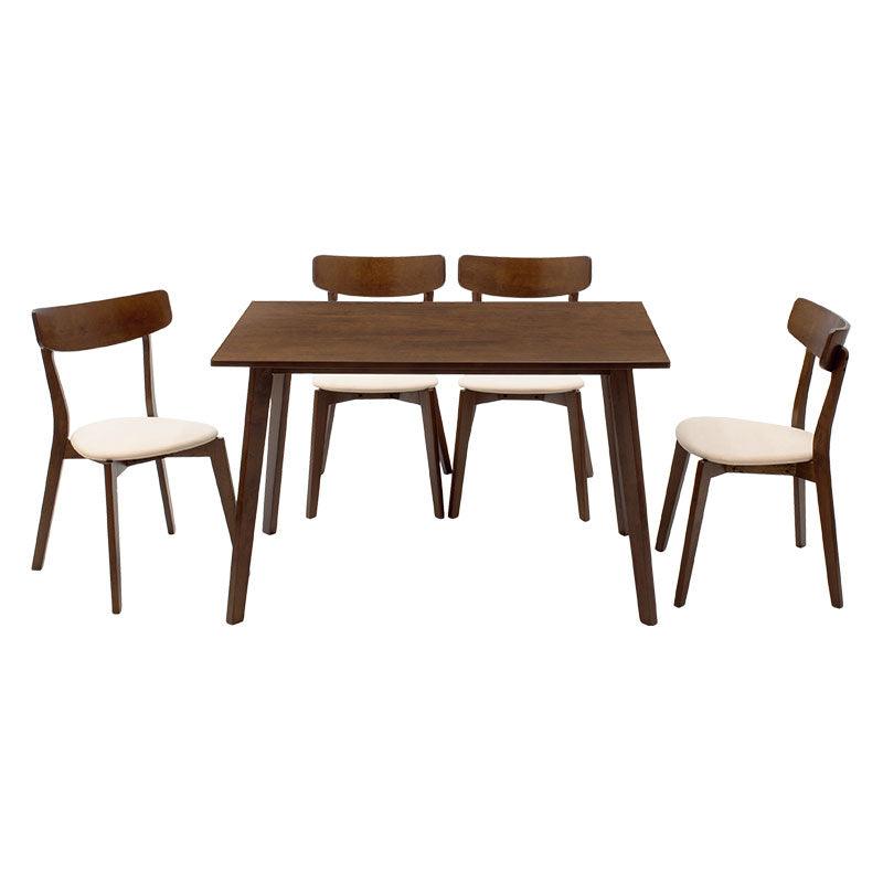 Set de sufragerie Benson - Toto 5 piese 120x75x75cm - Set de sufragerie Benson - Toto 5 piese 120x75x75cm