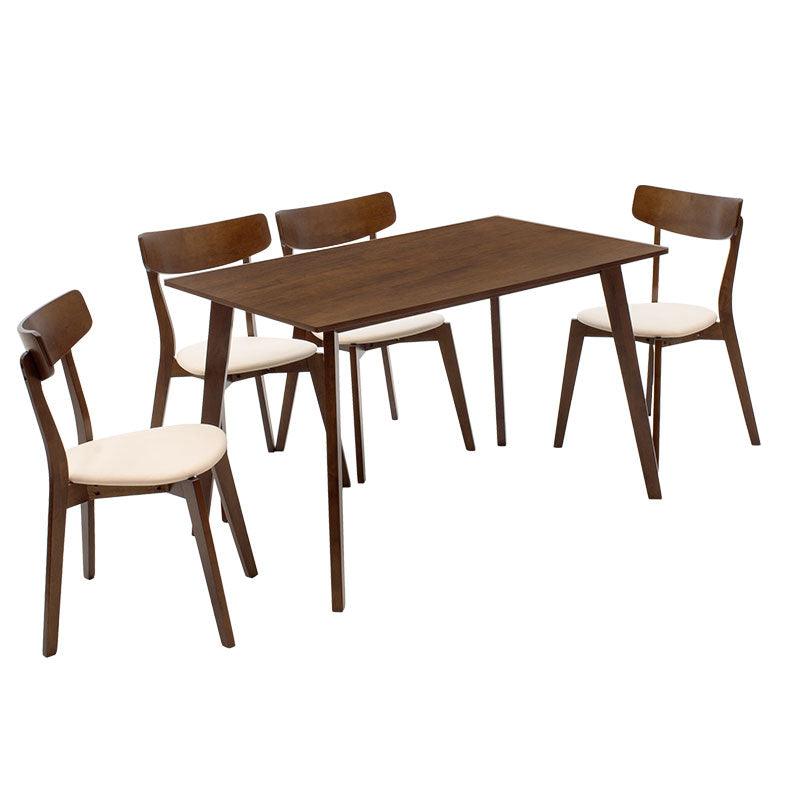 Set de sufragerie Benson - Toto 5 piese 120x75x75cm - Set de sufragerie Benson - Toto 5 piese 120x75x75cm