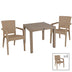 Set de sufragerie Explore-Halcyon set 5 piese capucino, Bej, 90x90x74 cm