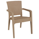 Set de sufragerie Explore-Halcyon set 5 piese capucino, Bej, 90x90x74 cm