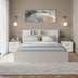 Set dormitor Olympus White, Lemn, Set 3 piese, Pat 140x200 cm