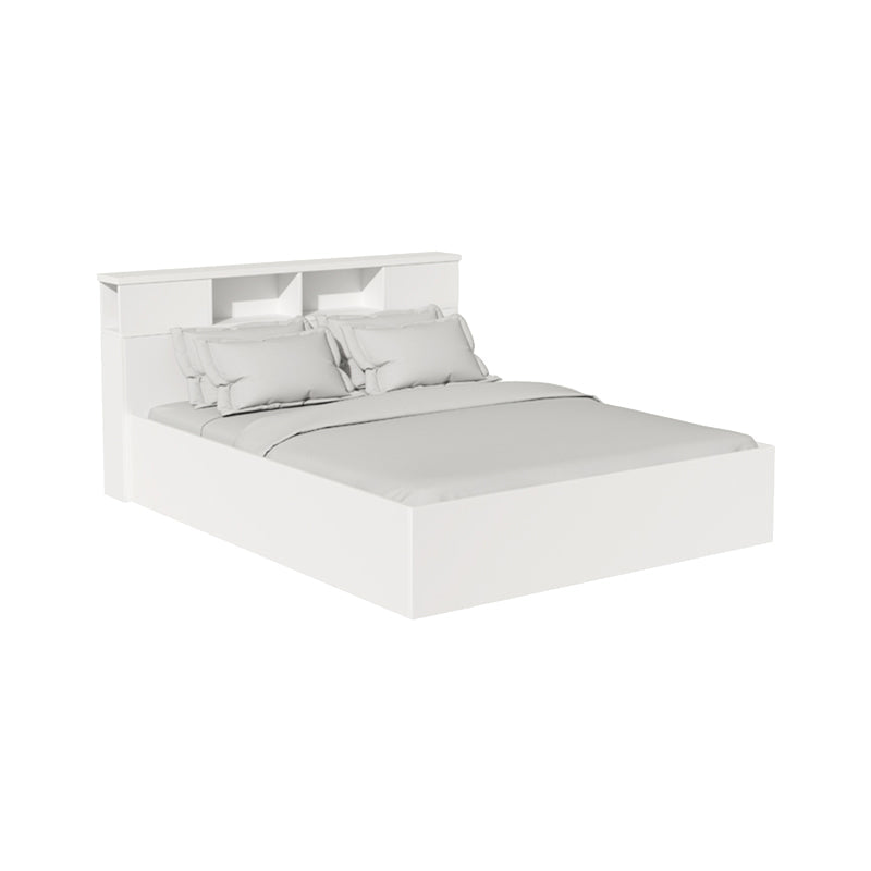 Set dormitor Olympus White, Lemn, Set 3 piese, Pat 140x200 cm