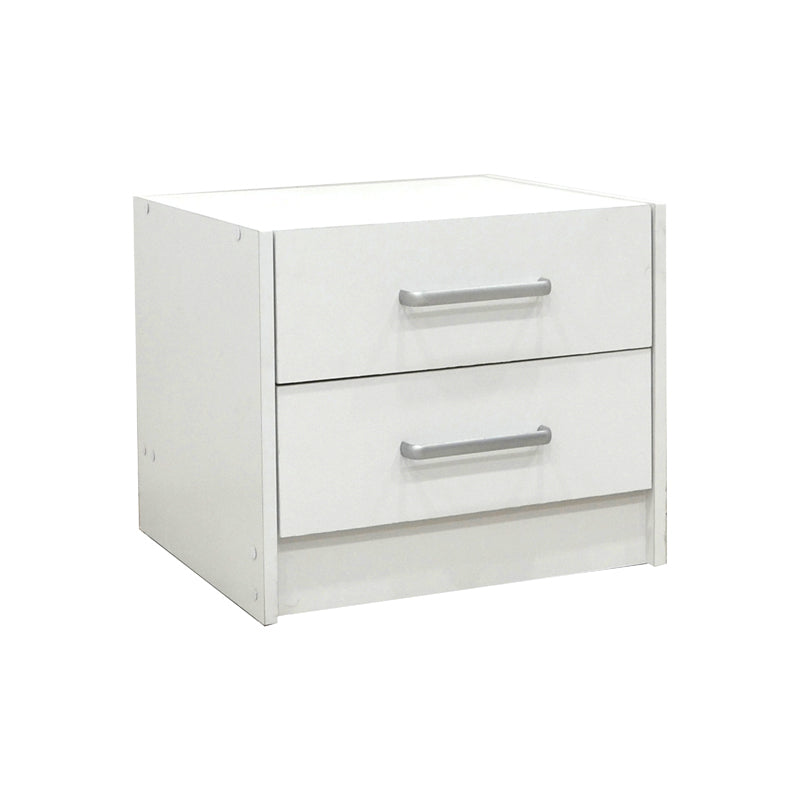 Set dormitor Olympus White, Lemn, Set 3 piese, Pat 140x200 cm