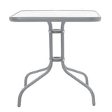 Set de gradina 3 piese Watson-Calan metal-tex Marone, 60x75x90 cm
