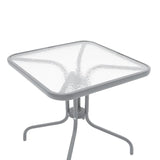 Set de gradina 3 piese Watson-Calan metal-tex Marone, 60x75x90 cm