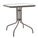 Set de gradina 3 piese Watson-Obbi, Maro - Gri inchis, 70x70x70 cm - Maro
