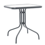 Set de gradina 3 piese Watson-Obbi, Maro - Gri inchis, 70x70x70 cm - Gri inchis