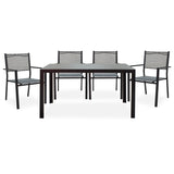 Set de gradina 5 piese Nares-Moly aluminiu texMarone, Alb - Negru, 135x200 cm - Set de gradina 5 piese Nares-Moly aluminiu texMarone, Alb - Negru, 135x200 cm - 152-000005