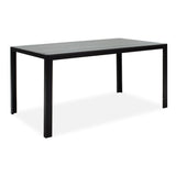 Set de gradina 5 piese Nares-Moly aluminiu texMarone, Alb - Negru, 135x200 cm - Negru