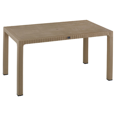Set de gradina masa si scaune Explore, Confident set 5 piese, cappuccino, 150x90x73 cm