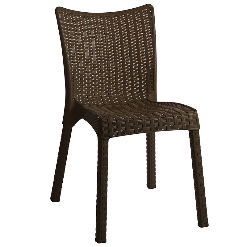 Set de gradina masa si scaune Explore-Confident set 7 piese, maro, 150x90x73 cm