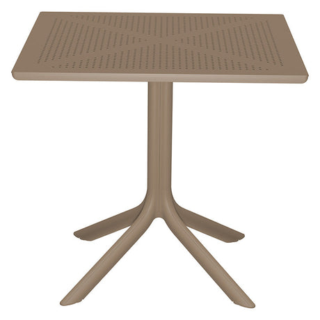 Set de gradina masa si scaune Groovy, Festive set 3 piese, cappuccino, 80x80x74 cm