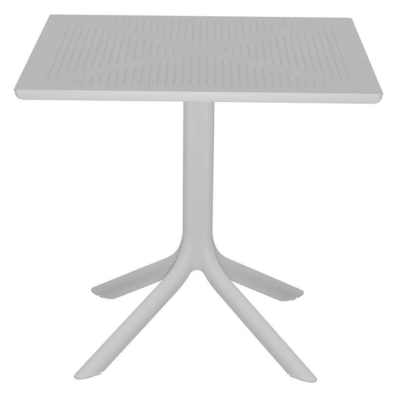 Set de gradina masa si scaune Groovy-Ignite set 3 piese, alb, 80x80x74 cm