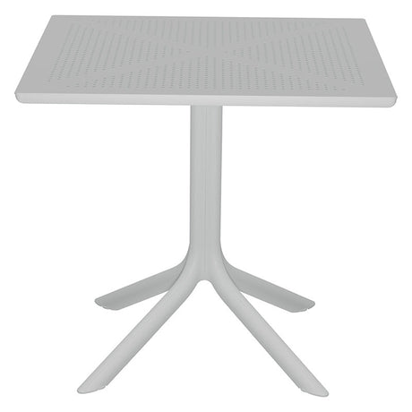 Set de gradina masa si scaune Groovy-Ignite set 5 piese, alb, 80x80x74 cm