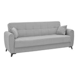 Set de living 2 piese Lincoln, Gri deschis, 85x225 cm