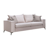 Set de living Verona 2 buc 2-3 locuri crem mak01 - perne Latte mak03, 93x225 cm