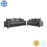 Set de living Verona 2 piese 2-3 locuri antracit mak14 - perne de cedru mak07, 93x225 cm