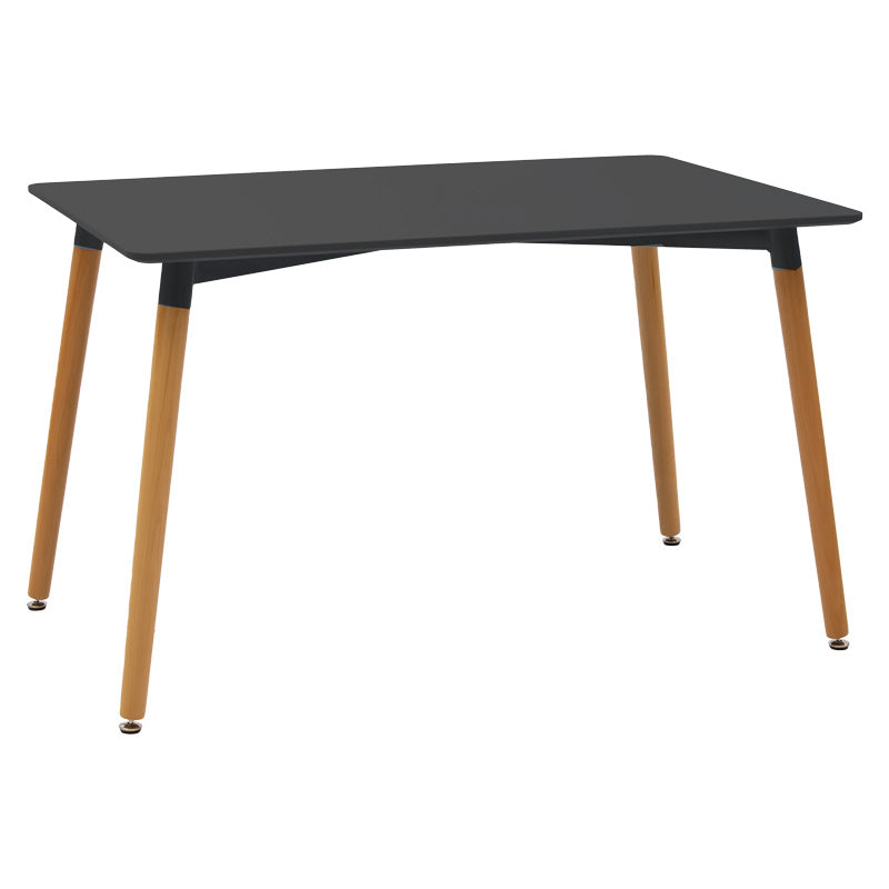 Set de Masa 5 piese Natali-Parker facut culori, negru-Natural, 120x80x76 cm