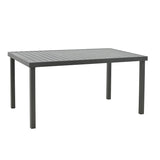 Set de Masa Azelie-Kliton 7 piese din tesatura antracit-aluminiu, antracit, 77x55x94 cm