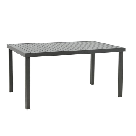 Set de Masa Azelie-Kliton 7 piese din tesatura antracit-aluminiu, antracit, 77x55x94 cm